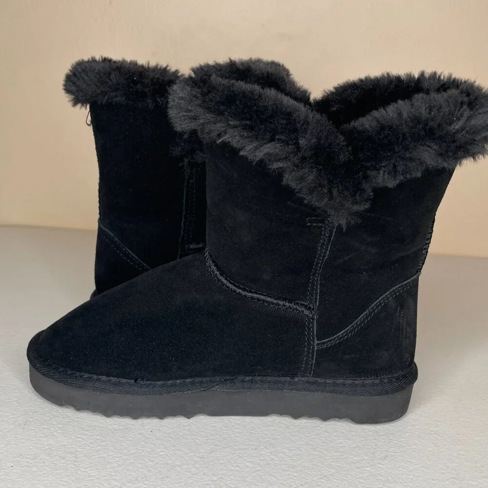Macy's Style & Co Suede Leather Faux Fur Lined Boots Women’s Size 5